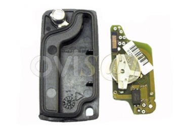 Producto Genérico - carcasa llave para telemando 2 botones Peugeot / Citroen C2, C3 y Berlingo con espadín plegable versión V1.
